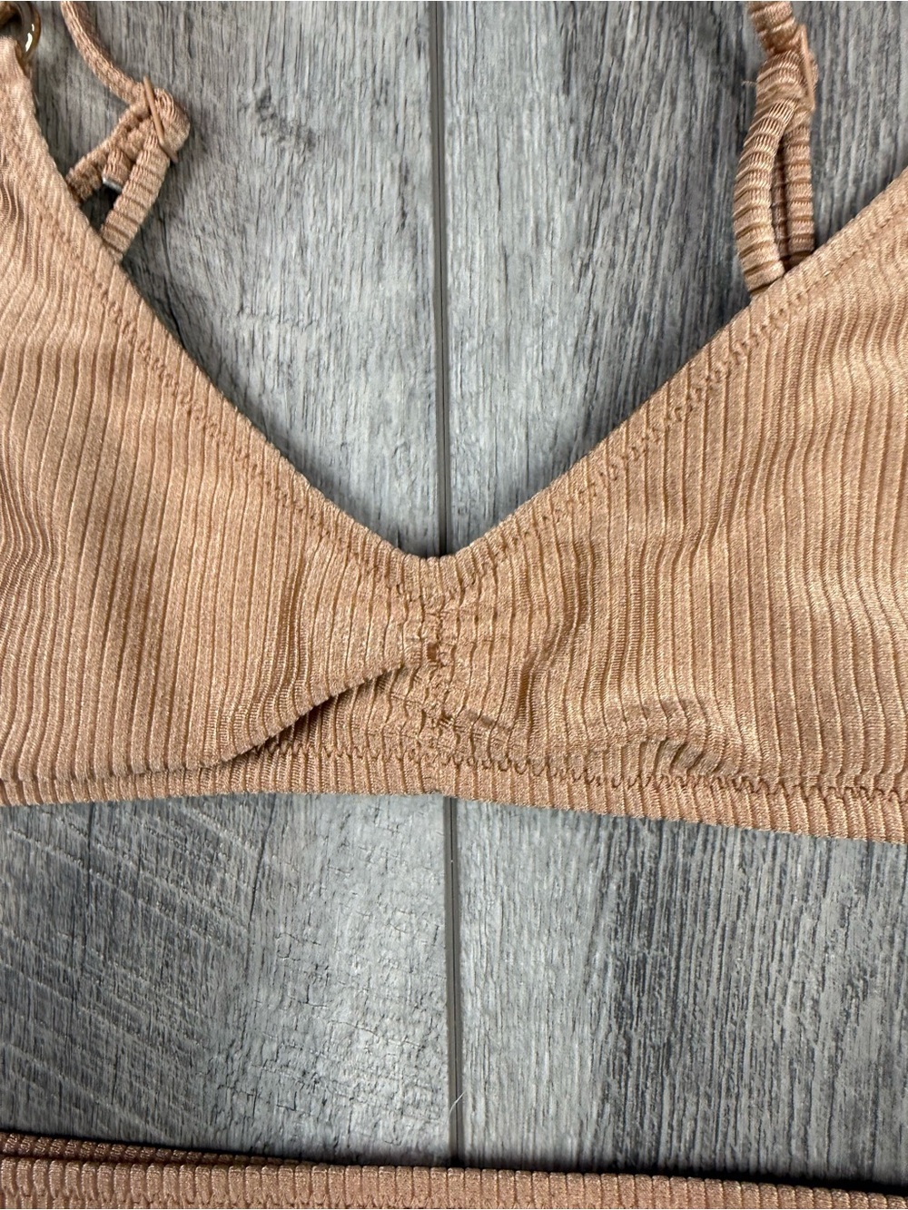 Aerie Tan Ribbed‎ Bikini Set - Picture 6 of 12